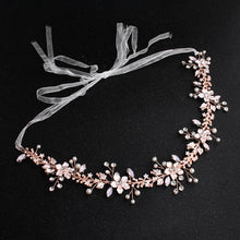 Load image into Gallery viewer, Rhinestone alloy pearl bridal headband
