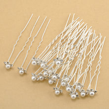 Load image into Gallery viewer, Bridal Hairpin Accessories Coil Hair Pearl Flower Headdress
