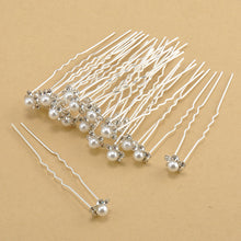 Load image into Gallery viewer, Bridal Hairpin Accessories Coil Hair Pearl Flower Headdress
