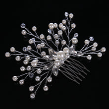 Load image into Gallery viewer, Bridal Headdress Pearl Hair Comb Wedding Bridal Ornament
