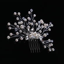 Load image into Gallery viewer, Bridal Headdress Pearl Hair Comb Wedding Bridal Ornament
